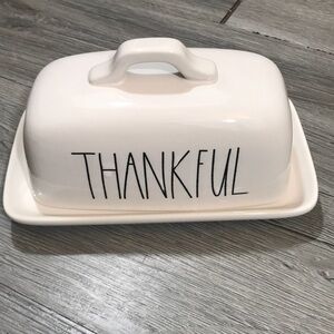Rae Dunn “Thankful” Butter Dish & Lid